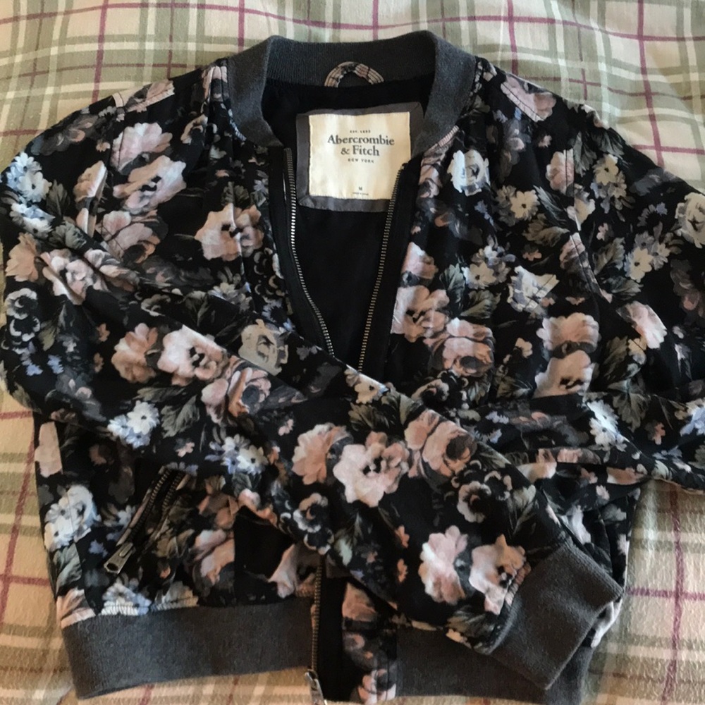 Floral zip jacket